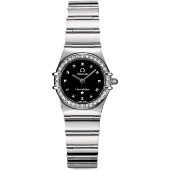 Omega Constellation Quartz 25.5 My Choice Stainless Steel / Diamond / Black 1465.51.00