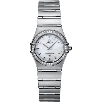 Omega Constellation Quartz 25.5 '95 Stainless Steel / Diamond / MOP 1476.71.00