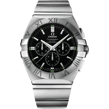 Constellation Co-Axial 41 Chronograph Double Eagle Stainless Steel / Black / Bracelet