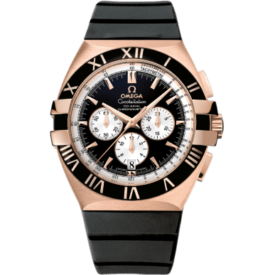 Constellation Co-Axial 41 Chronograph Double Eagle Red Gold / Black / Rubber