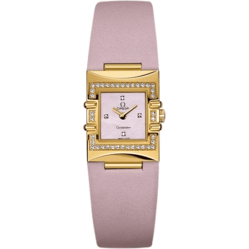 Constellation Quadra Quartz 19.3 Yellow Gold - Diamond / Pink MOP