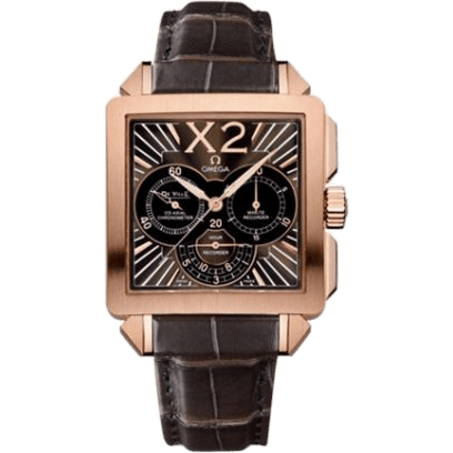 De Ville X2 Co-Axial 37 Chronograph Red Gold / Brown