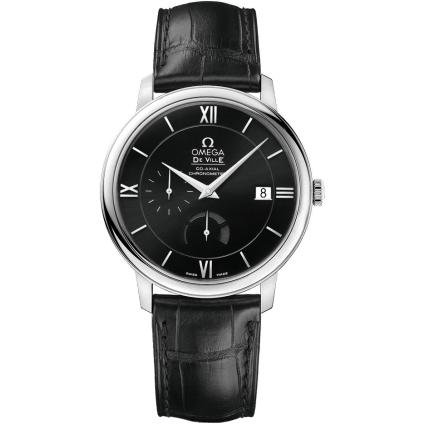 De Ville Prestige Co-Axial 39.5 Power Reserve Stainless Steel / Black