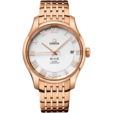 De Ville Co-Axial 41 Red Gold / Silver Diamond / Bracelet