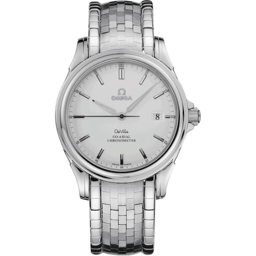 De Ville Co-Axial 37.5 Stainless Steel / White / Bracelet