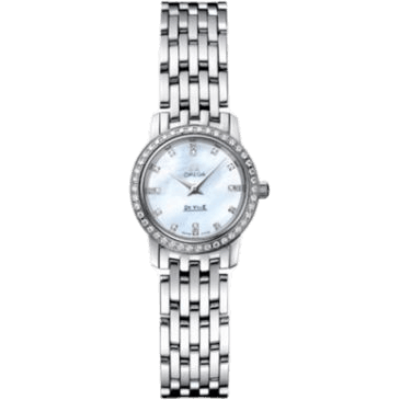 Omega De Ville Prestige Quartz 22 Stainless Steel / Diamond / MOP / Bracelet 4575.75.00