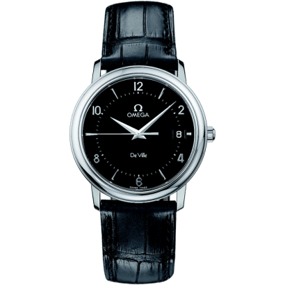 De Ville Prestige Quartz 34.4 Stainless Steel / Black