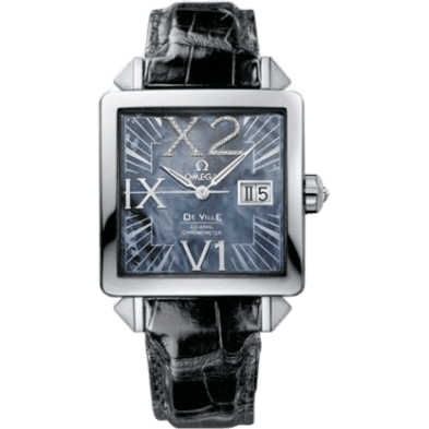De Ville X2 Co-Axial 35 Big Date Stainless Steel / MOP