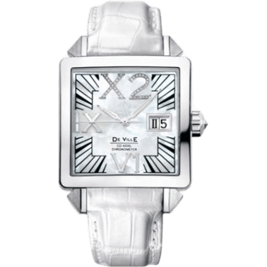 De Ville X2 Co-Axial 35 Big Date White Gold / MOP / White