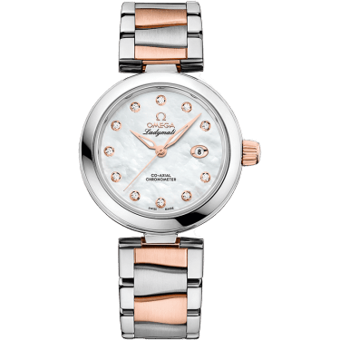 LadyMatic Co-Axial 34 Stainless Steel / Sedna Gold / MOP / Bracelet