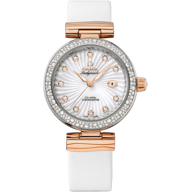 Ladymatic Co-Axial 34 Stainless Steel / Red Gold / Diamond / MOP
