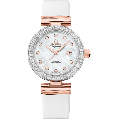 LadyMatic Co-Axial 34 Stainless Steel / Sedna Gold / Diamond / MOP