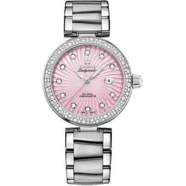 LadyMatic Co-Axial 34 Stainless Steel / Diamond / Pink MOP / Bracelet