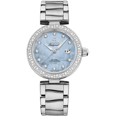LadyMatic Co-Axial 34 Stainless Steel / Diamond / Blue MOP / Bracelet
