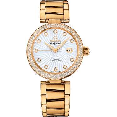 LadyMatic Co-Axial 34 Yellow Gold / Diamond / MOP / Bracelet