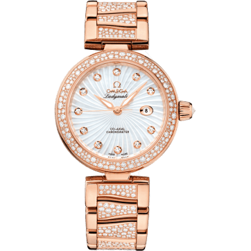 LadyMatic Co-Axial 34 Red Gold / Diamond / MOP / Diamond Bracelet