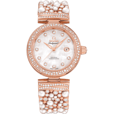 LadyMatic Co-Axial 34 Sedna Gold / Pearls and Diamonds