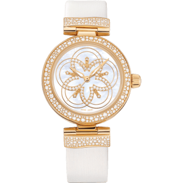 LadyMatic Co-Axial 34 Yellow Gold Diamond / Diamond Flower