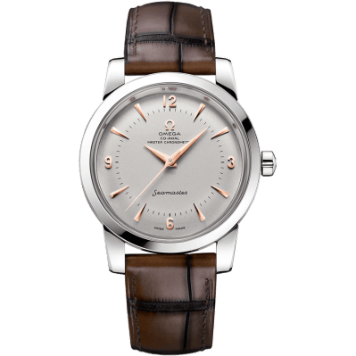 Seamaster 1948 Central Seconds Platinum / Silver / Alligator