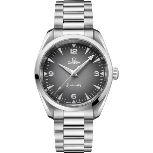 Railmaster Omega Co-Axial Master Chronometer 38 Stainless Steel / Grey Gradient / Bracelet