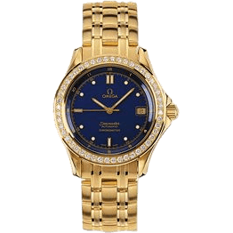 Seamaster 120M Automatic 36.25 Yellow Gold / Diamond / Blue