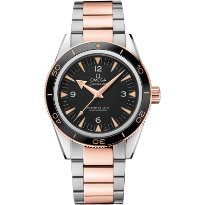 Seamaster 300 Master Co-Axial Stainless Steel / Sedna Gold / Black / Bracelet