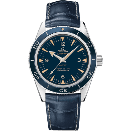 Seamaster 300 Master Co-Axial Platinum / Blue / Strap