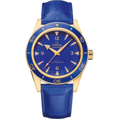 Seamaster 300 Co-Axial Master Chronometer Yellow Gold / Lapis Lazuli