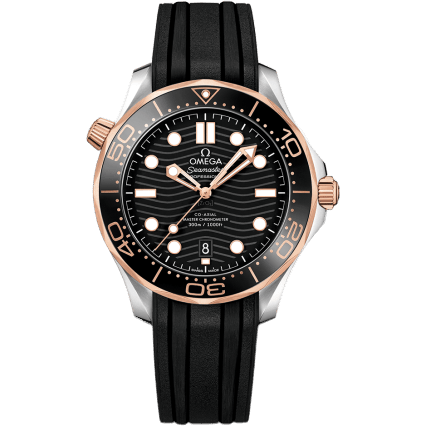 Omega Seamaster Diver 300M Master Co-Axial 42 Stainless Steel / Sedna Gold / Black / Rubber 210.22.42.20.01.002