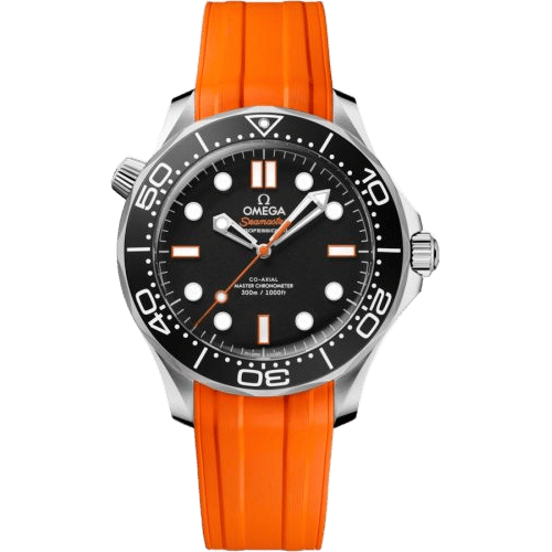 Omega Seamaster Diver 300M Master Co-Axial 42 No-Date Stainless Steel / Black - Orange / Rubber 210.32.42.20.01.006