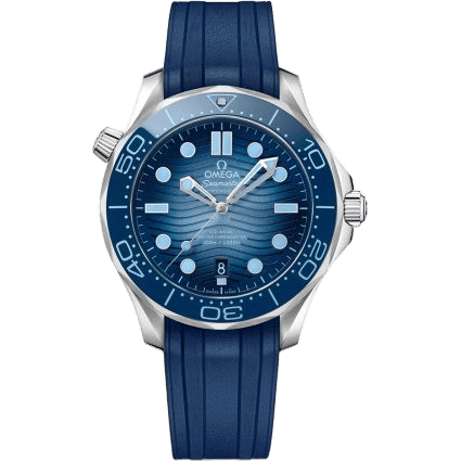 Omega Seamaster Diver 300M Master Co-Axial 42 Stainless Steel / Summer Blue / Rubber 210.32.42.20.03.002