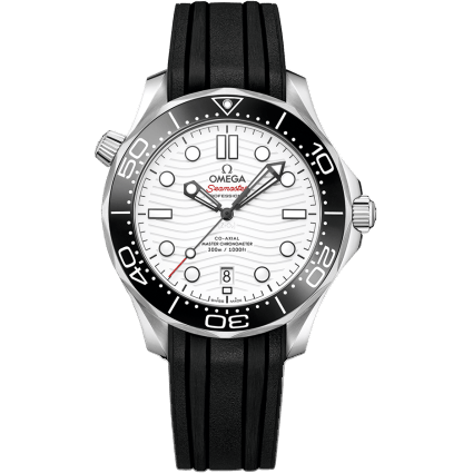 Omega Seamaster Diver 300M Master Co-Axial 42 Stainless Steel / White / Rubber 210.32.42.20.04.001