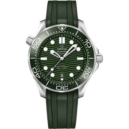 Omega Seamaster Diver 300M Master Co-Axial 42 Stainless Steel / Green / Rubber 210.32.42.20.10.001