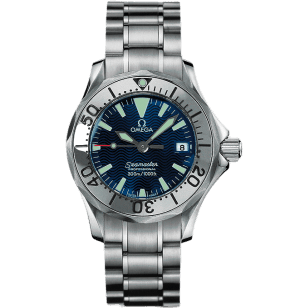 Seamaster Diver 300M Quartz 28 Stainless Steel / Electric Blue / Bracelet