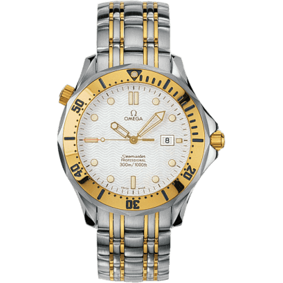 Omega Seamaster Diver 300M Quartz 41 Stainless Steel / Yellow Gold / White / Bracelet 2342.20.00