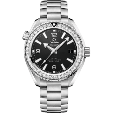 Seamaster Planet Ocean 600M Co-Axial 39.5 Master Chronometer Stainless Steel / Diamond / Black / Bracelet