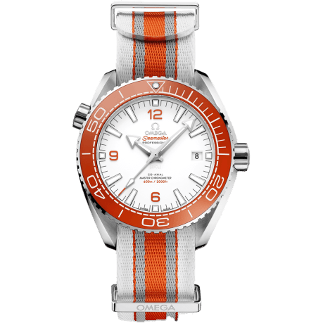 Omega Seamaster Planet Ocean 600M Co-Axial 43.5 Master Chronometer Stainless Steel / White / NATO 215.32.44.21.04.001
