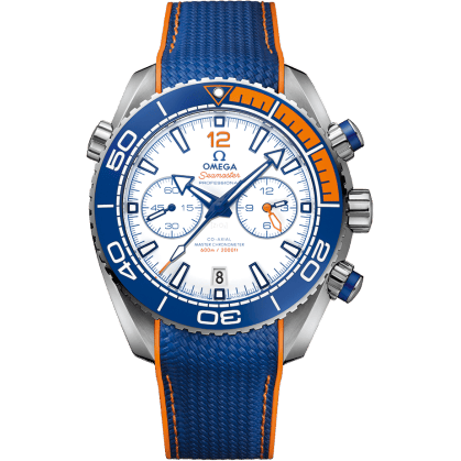 Omega Seamaster Planet Ocean 600M Co-Axial 45.5 Master Chronometer Chronograph Stainless Steel / White / Rubber / Michael Phelps 215.32.46.51.04.001
