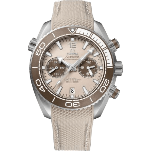 Seamaster Planet Ocean 600M Co-Axial 45.5 Master Chronometer Chronograph Stainless Steel / Beige / Rubber