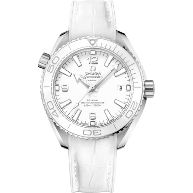 Seamaster Planet Ocean 600M Co-Axial 39.5 Master Chronometer Stainless Steel / White / Alligator