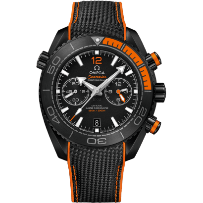 Seamaster Planet Ocean 600M Co-Axial 45.5 Master Chronometer Chronograph Deep Black Orange