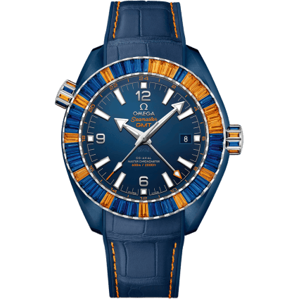 Omega Seamaster Planet Ocean 600M Co-Axial 45.5 Master Chronometer GMT Deep Blue Sapphire 215.98.46.22.03.001