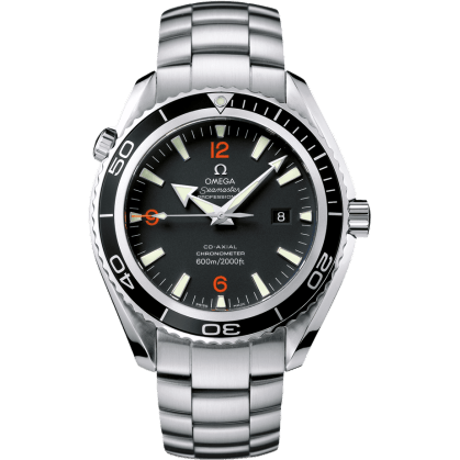 Omega Seamaster Planet Ocean 600M Co-Axial 45.5 Stainless Steel / Orange Numerals / Bracelet 2200.51.00