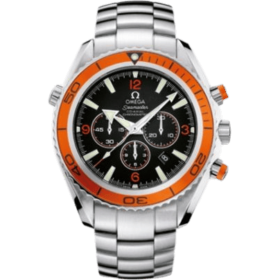 Omega Seamaster Planet Ocean 600M Co-Axial 45.5 Chronograph Stainless Steel / Orange / Bracelet 2218.50.00
