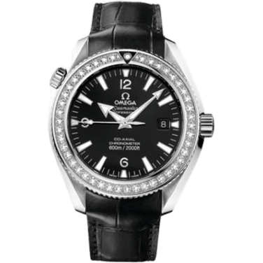 Seamaster Planet Ocean 600M Co-Axial 42 Stainless Steel / Diamond / Black / Alligator