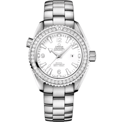 Seamaster Planet Ocean 600M Co-Axial 37.5 Stainless Steel / Diamond / White / Bracelet