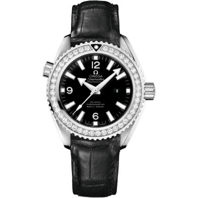 Seamaster Planet Ocean 600M Co-Axial 37.5 Stainless Steel / Diamond / Black / Alligator