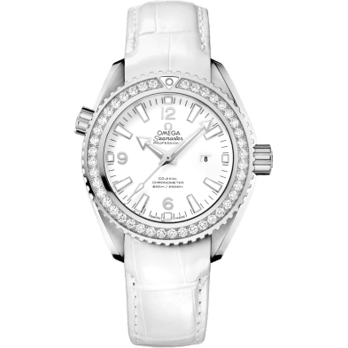 Seamaster Planet Ocean 600M Co-Axial 37.5 Stainless Steel / Diamond / White / Alligator