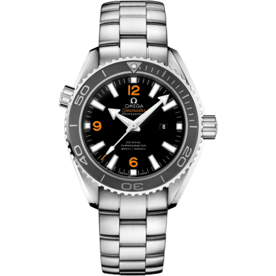 Seamaster Planet Ocean 600M Co-Axial 37.5 Stainless Steel / Orange Numerals / Bracelet