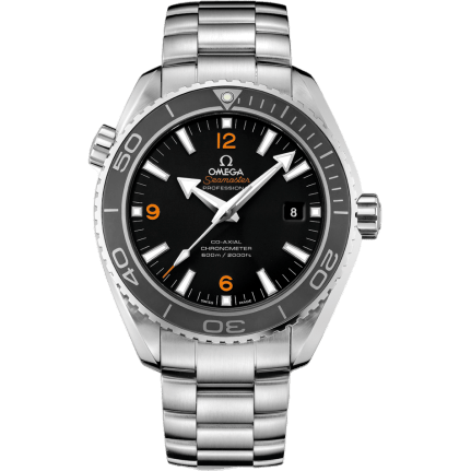 Omega Seamaster Planet Ocean 600M Co-Axial 45.5 Stainless Steel / Orange Numerals / Bracelet 232.30.46.21.01.003